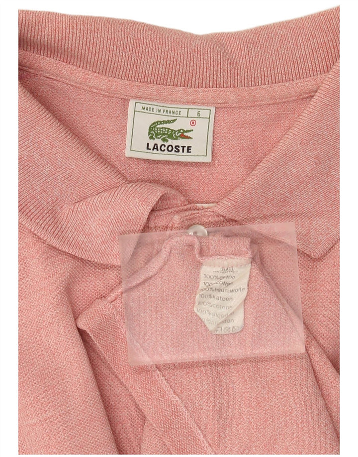 Lacoste herre poloskjorte str. 6 XL Pink Bomuld