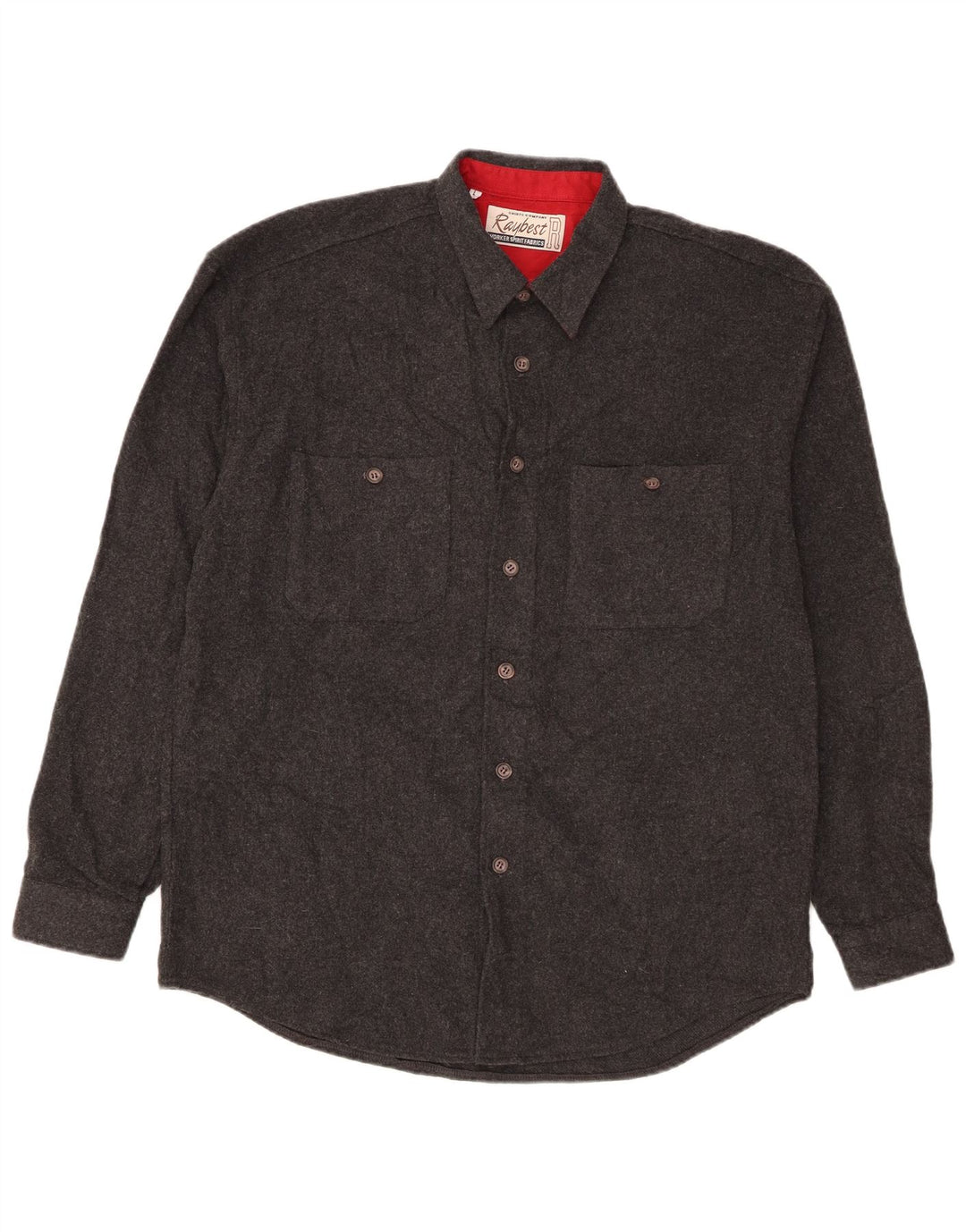 Vintage flannelskjorte til mænd, stor sort bomuld