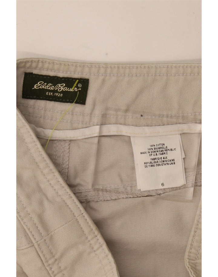 EDDIE BAUER Womens Straight Skirt US 6 Medium W28  Beige Cotton