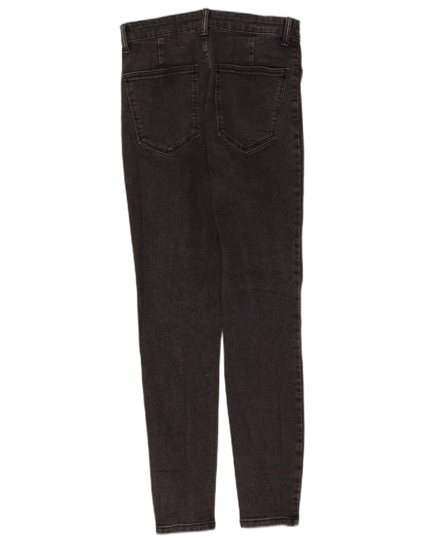 Zara Dame Skinny Jeans EU 40 Medium W30 L27 Sort Bomuld