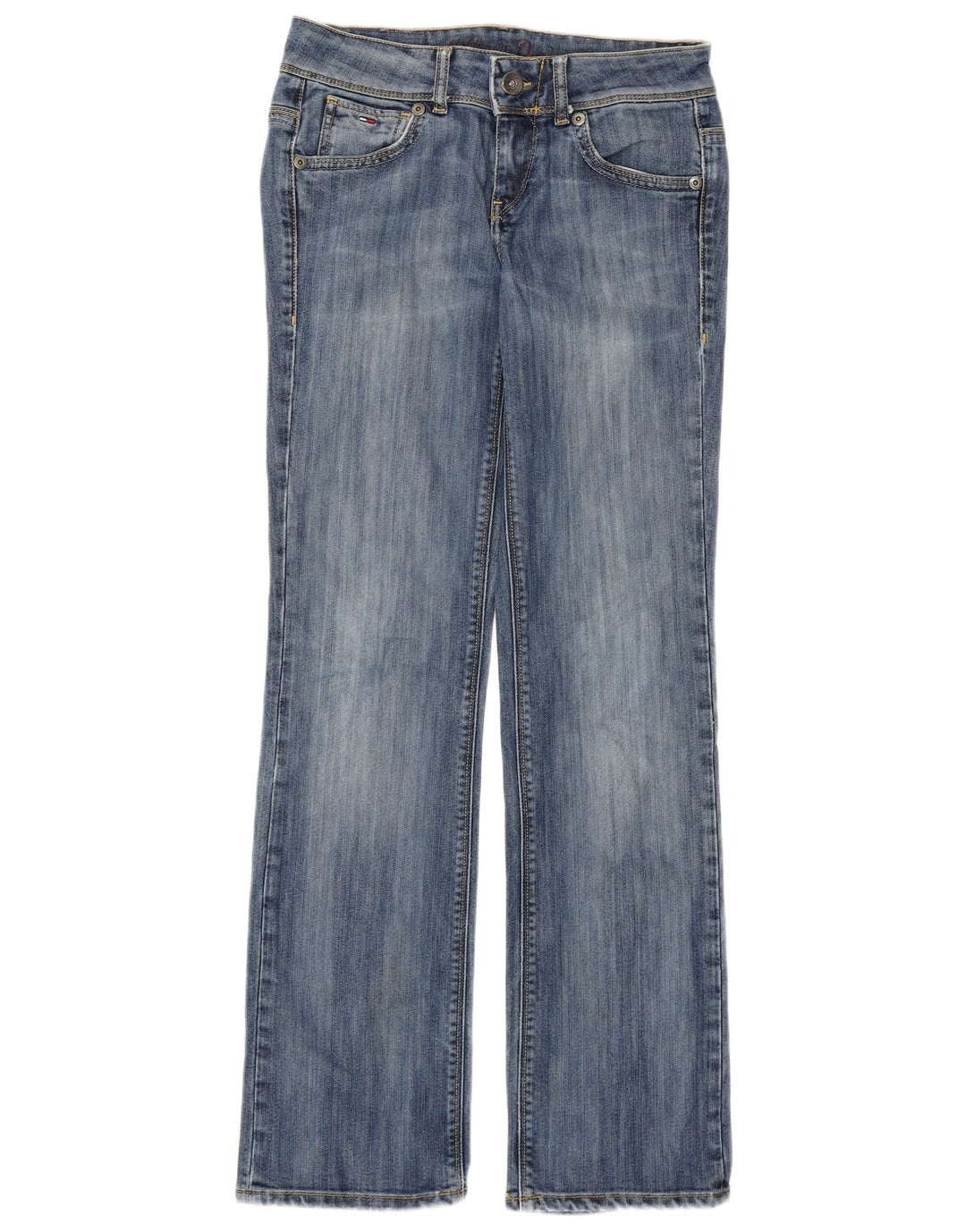 Tommy Hilfiger Dame Ruby Lavtalje Lige Jeans W29 L32 Blå Bomuld