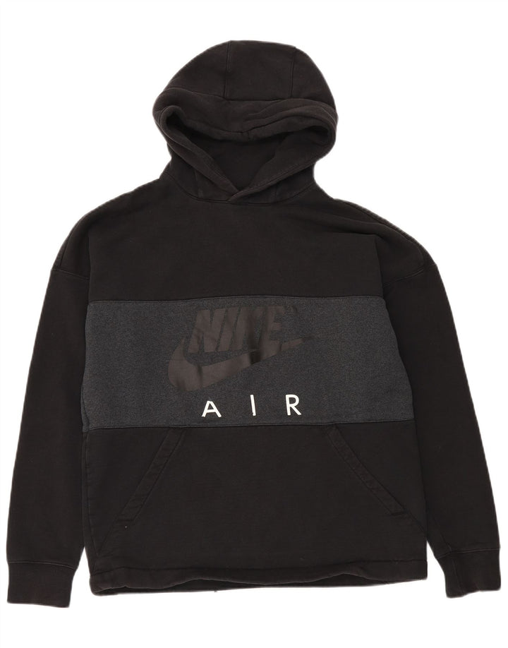 Nike grafisk hættetrøje til mænd Medium Sort Colourblock Bomuld