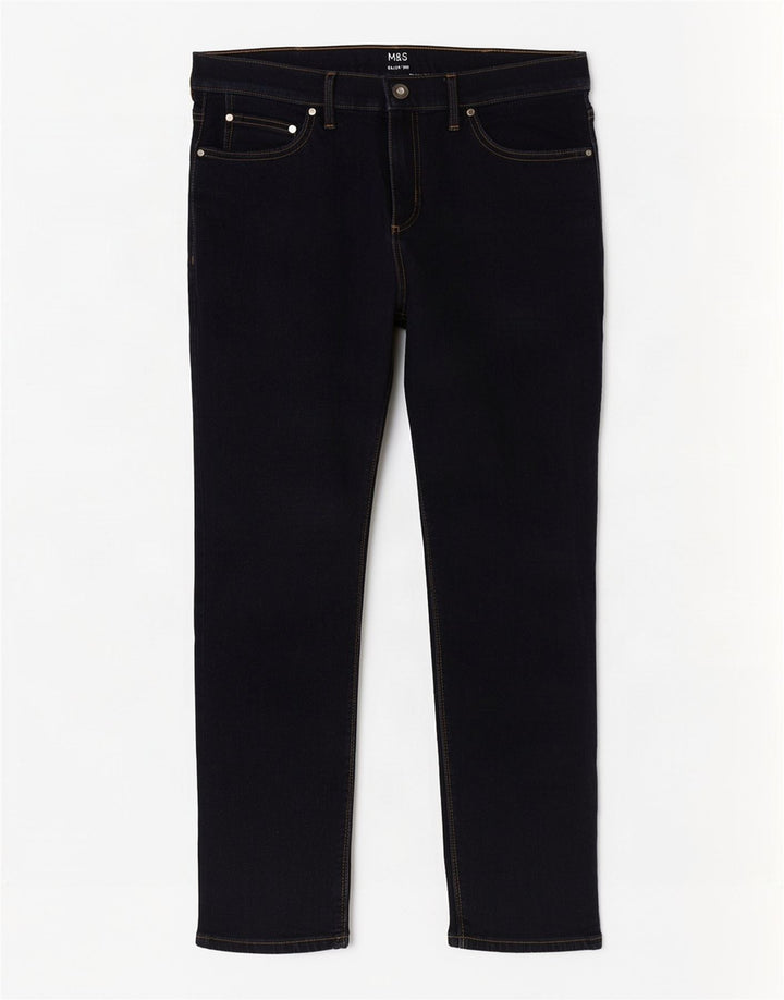 Marks & Spencer Herre Slim Jeans W36 L29 Marineblå Bomuld