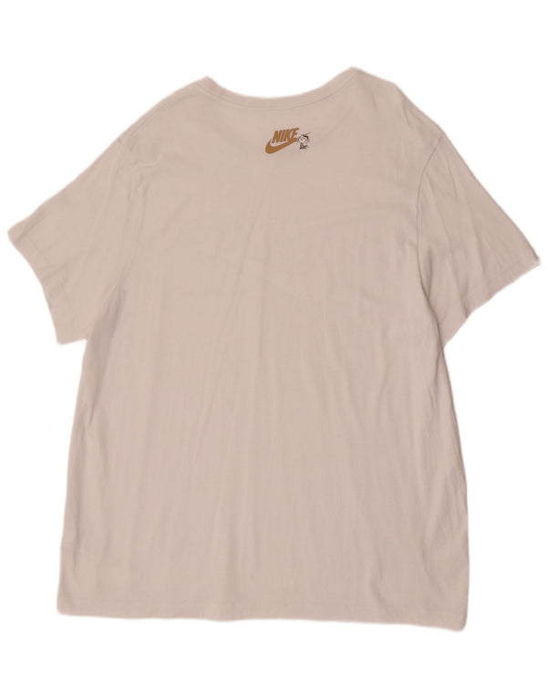 Nike grafisk T-shirt top til mænd 2XL hvid bomuld