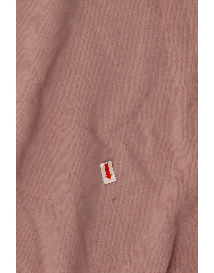 BENETTON Dame grafisk sweatshirt trøje UK 16 Large Pink
