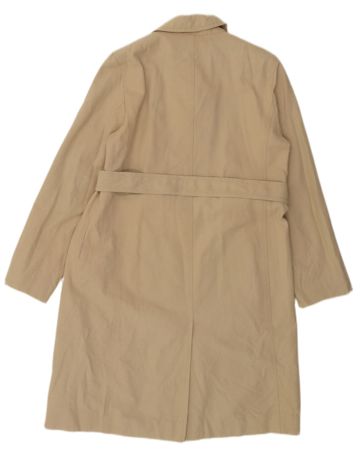 WALLIS Trench Coat til kvinder UK 12 Medium Beige Bomuld