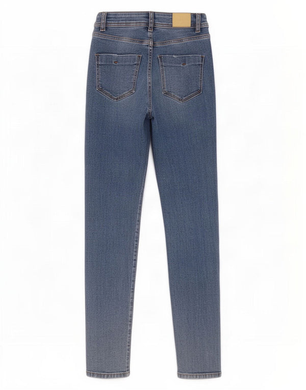 Zara Womens High Waist Skinny Jeans EU 34 2XS W24 L27 Blue
