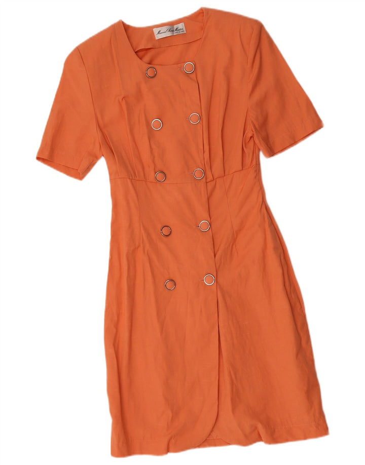 Vintage dameskedekjole UK 10 Small Orange