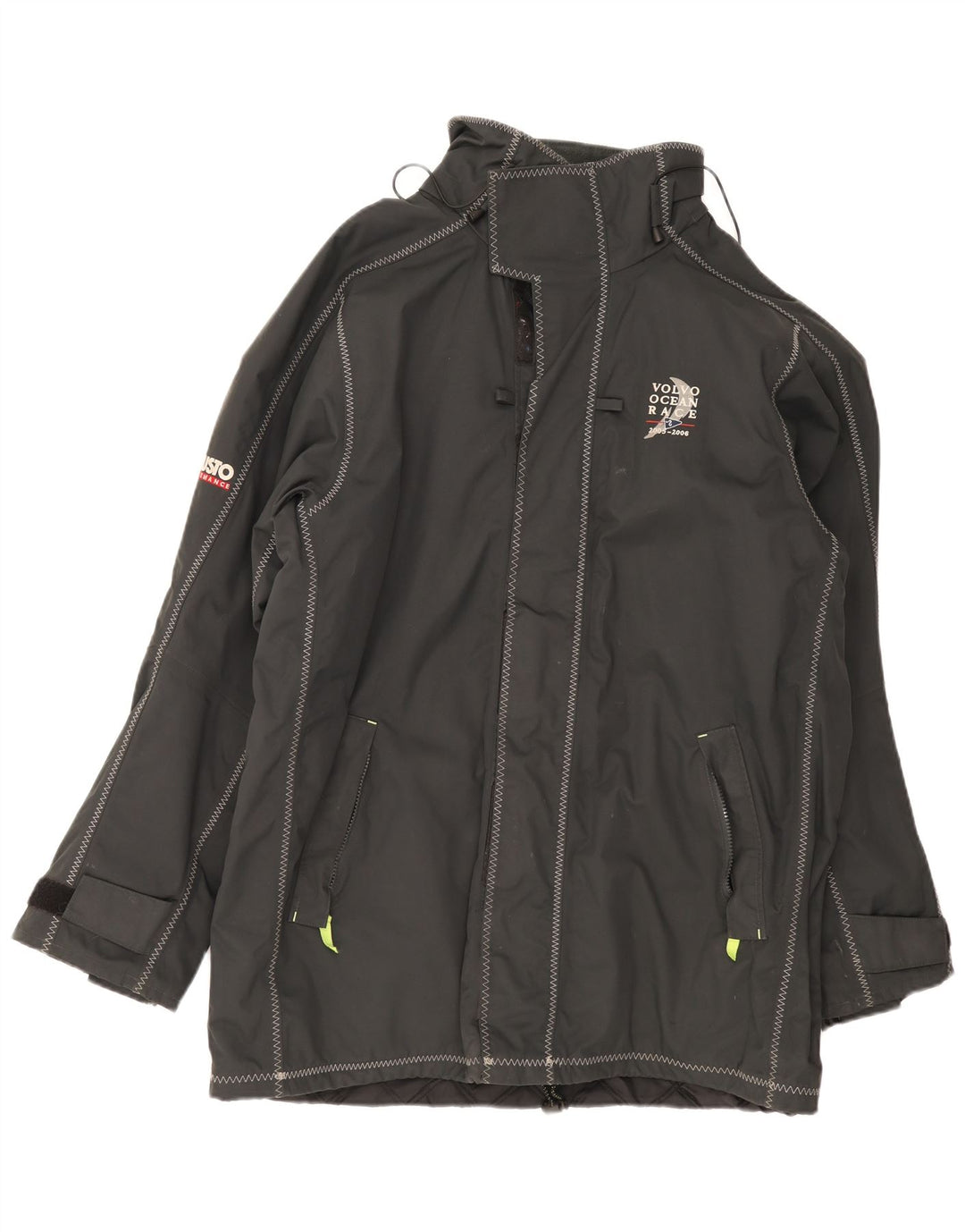 Musto Herre Hooded Windbreaker Jacket UK 40 Large Black Nylon