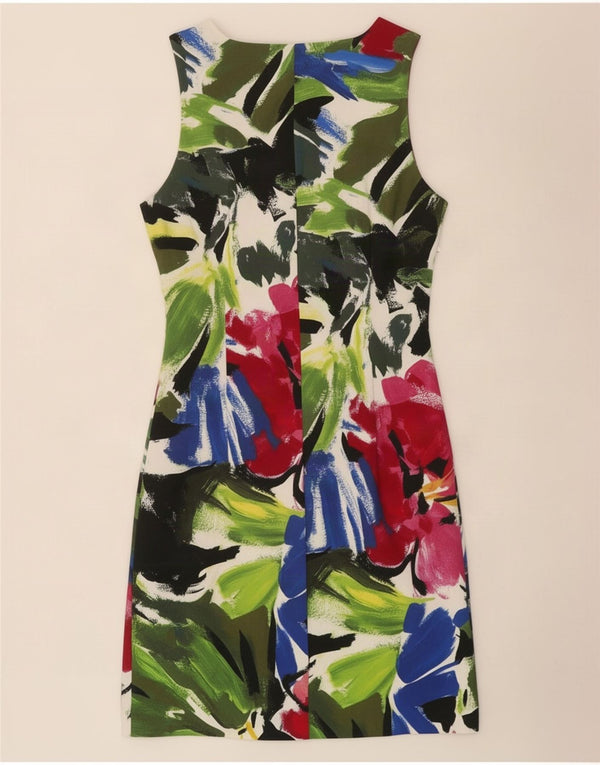 Desigual Kvinders Ærmeløs Skede Kjole UK 8 Small Multicolored Floral