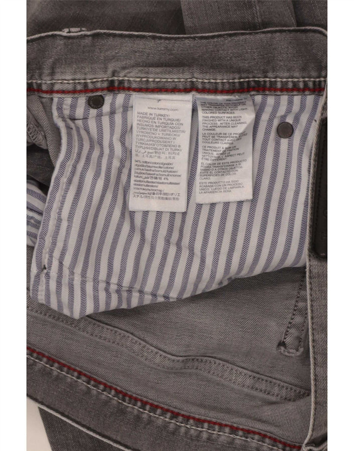 Tommy Hilfiger Herre Slim Jeans W36 L32 Grå Bomuld