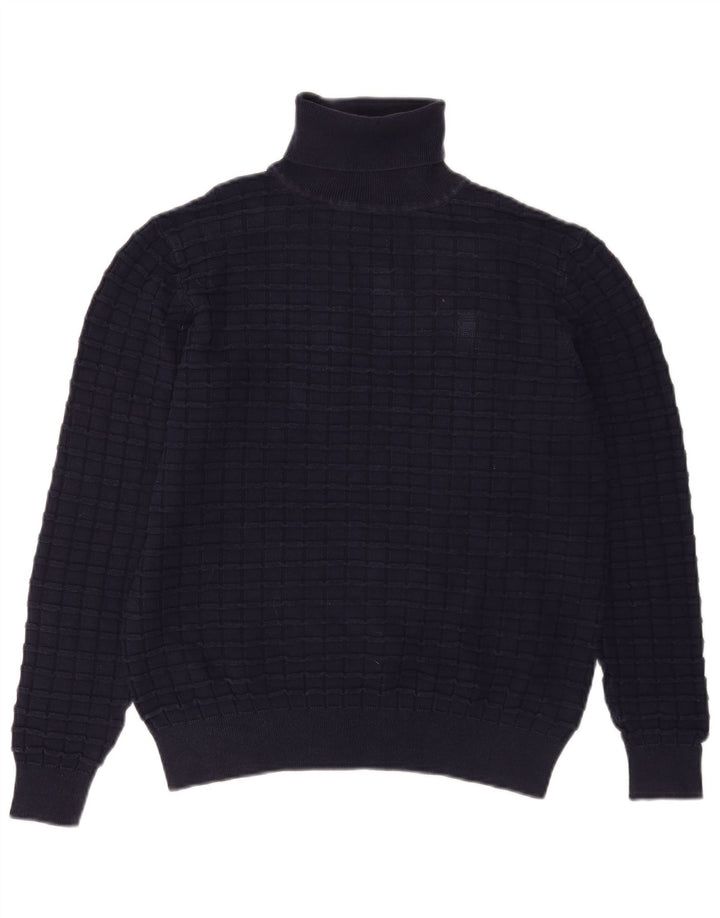 G-STAR Herre rullehals sweater Medium marineblå bomuld