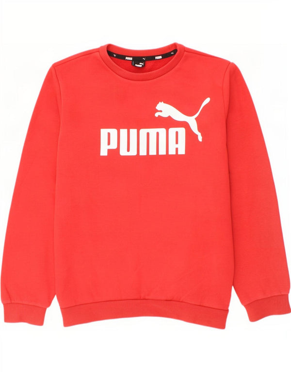 Puma Boys Grafisk Sweatshirt Jumper 13-14 år Rød