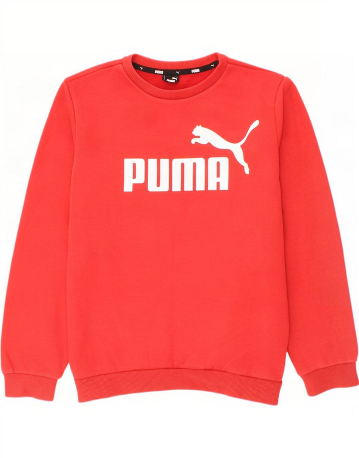 Puma Boys Grafisk Sweatshirt Jumper 13-14 år Rød