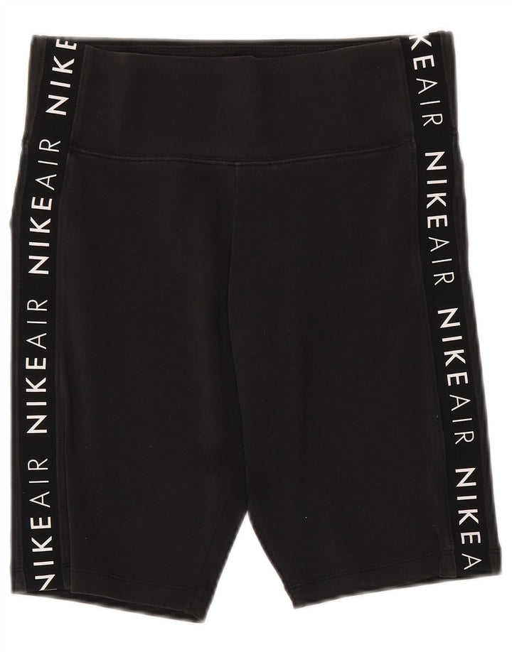 Nike grafiske sportsshorts til kvinder UK 12 Medium Sort bomuld