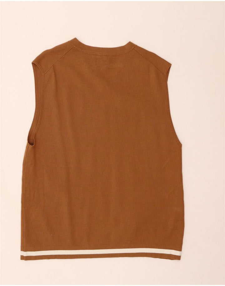 ZARA Vest Tank Top Stor Brun Viscose