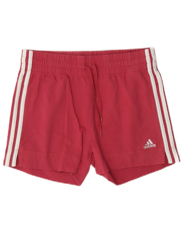 Adidas sportsshorts til kvinder UK 8/10 Small Red Bomuld