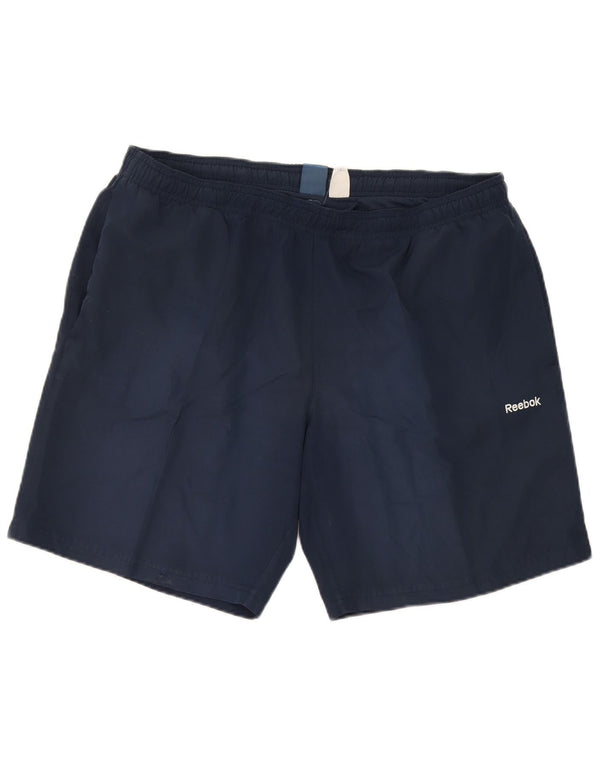 Reebok Sportshorts til mænd store marineblå polyester