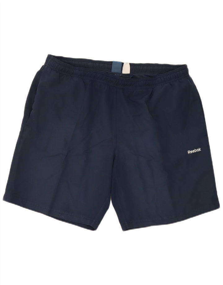 Reebok Sportshorts til mænd store marineblå polyester
