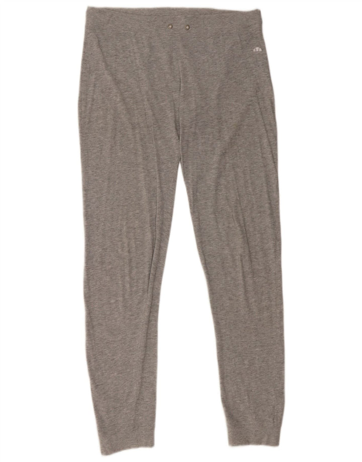 Ellesse Womens Leggings UK 16 Large Grå Bomuld