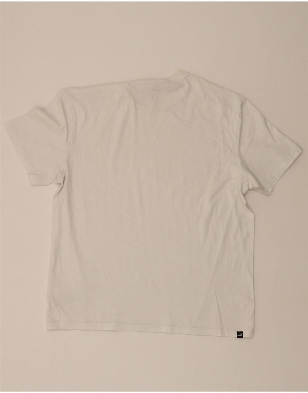 PUMA Mens T-Shirt Top Large White Cotton Vintage Puma and Second-Hand Puma from Messina Hembry 