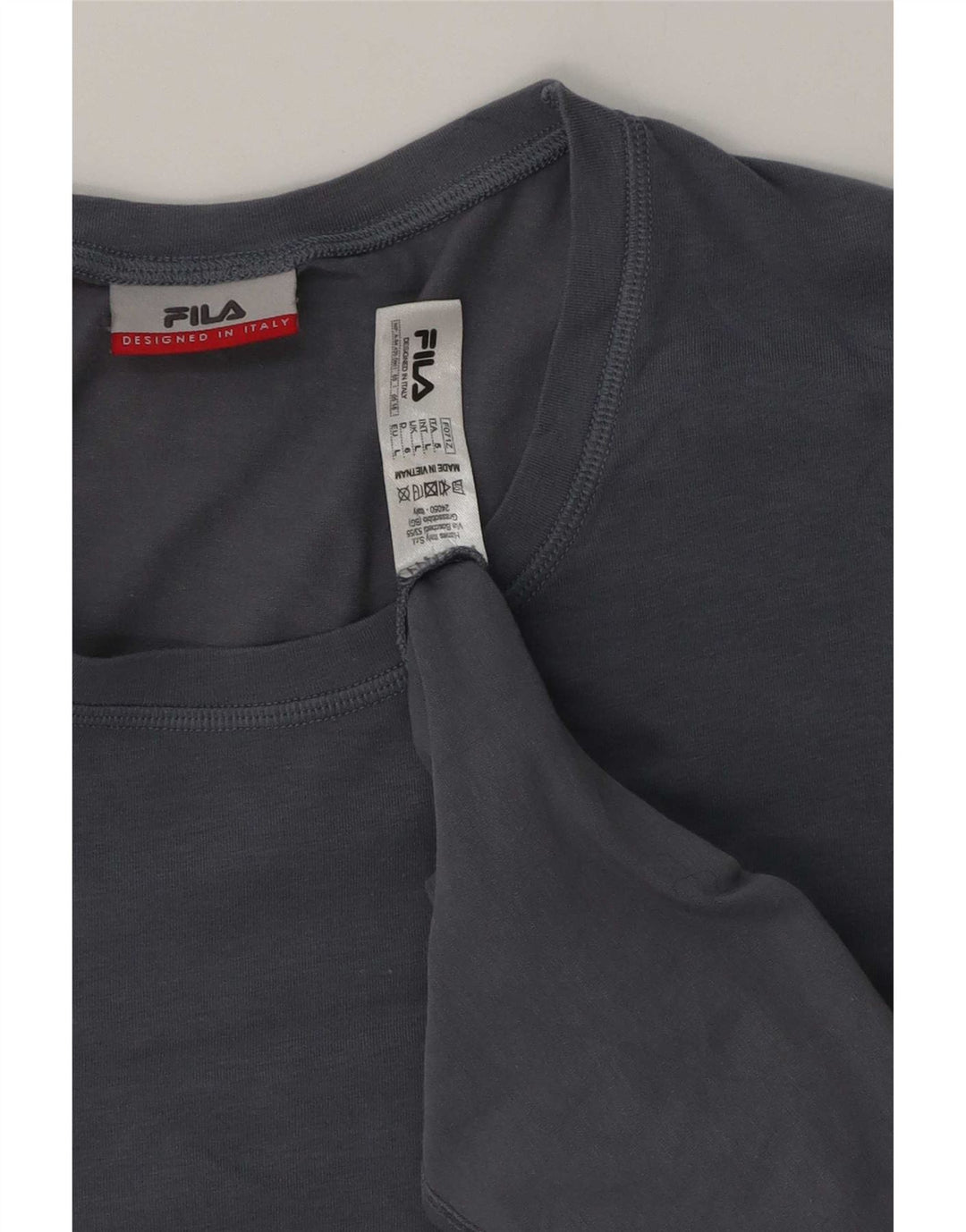 Fila Herre T-Shirt Top Stor Blå Bomuld