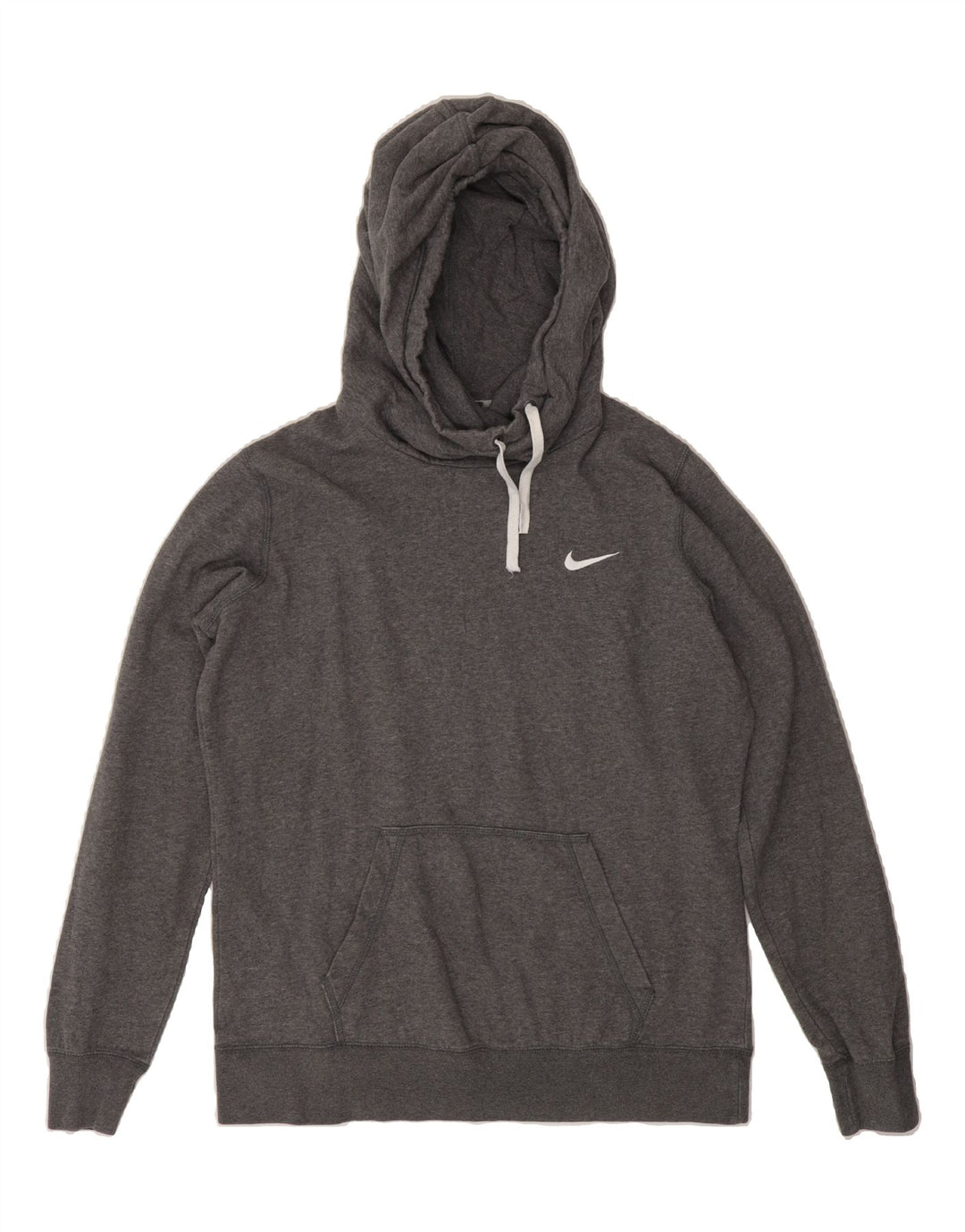 NIKE Womens Hoodie Jumper UK 16 Large Grey Cotton Vintage Nike and Second-Hand Nike from Messina Hembry 