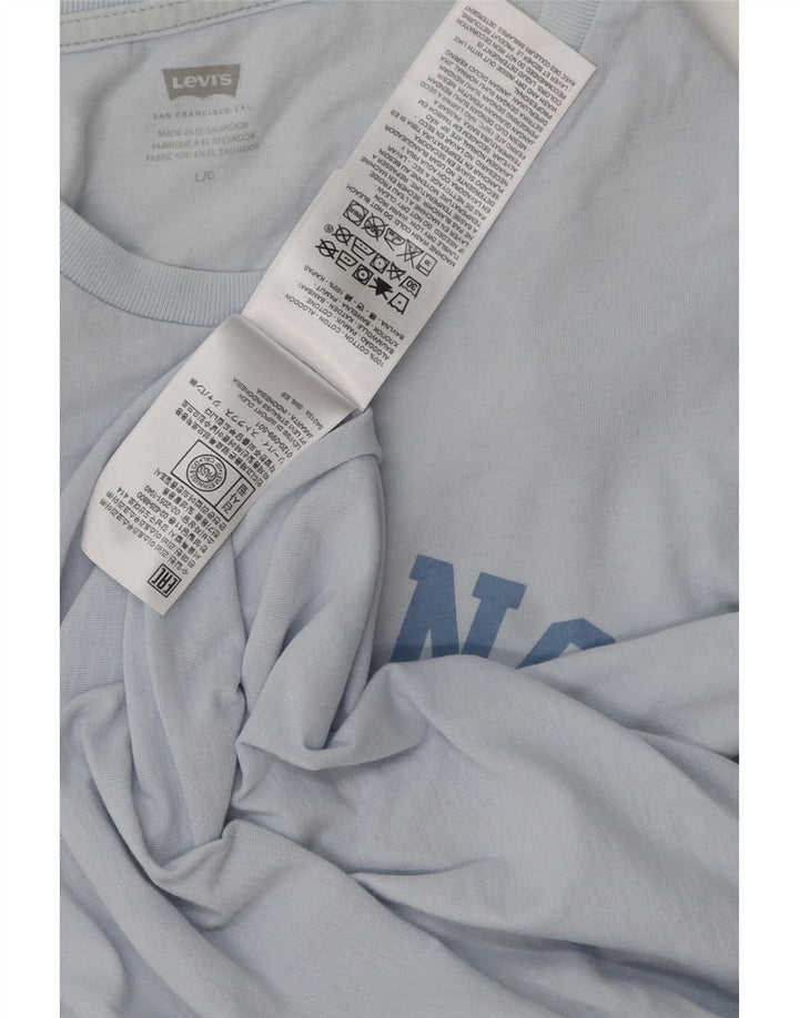 Levi's Herre grafisk T-shirt Top Stor Blå Bomuld