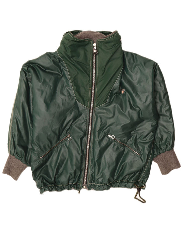 Post Card Mens Graphic Windbreaker Jacket UK 42 XL Green Colourblock