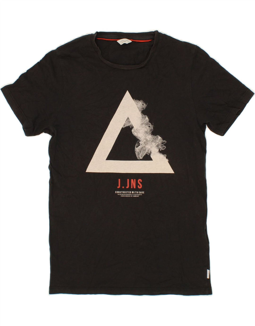 JACK & JONES Mens Graphic T-Shirt Top Small Black Cotton Vintage Jack & Jones and Second-Hand Jack & Jones from Messina Hembry 