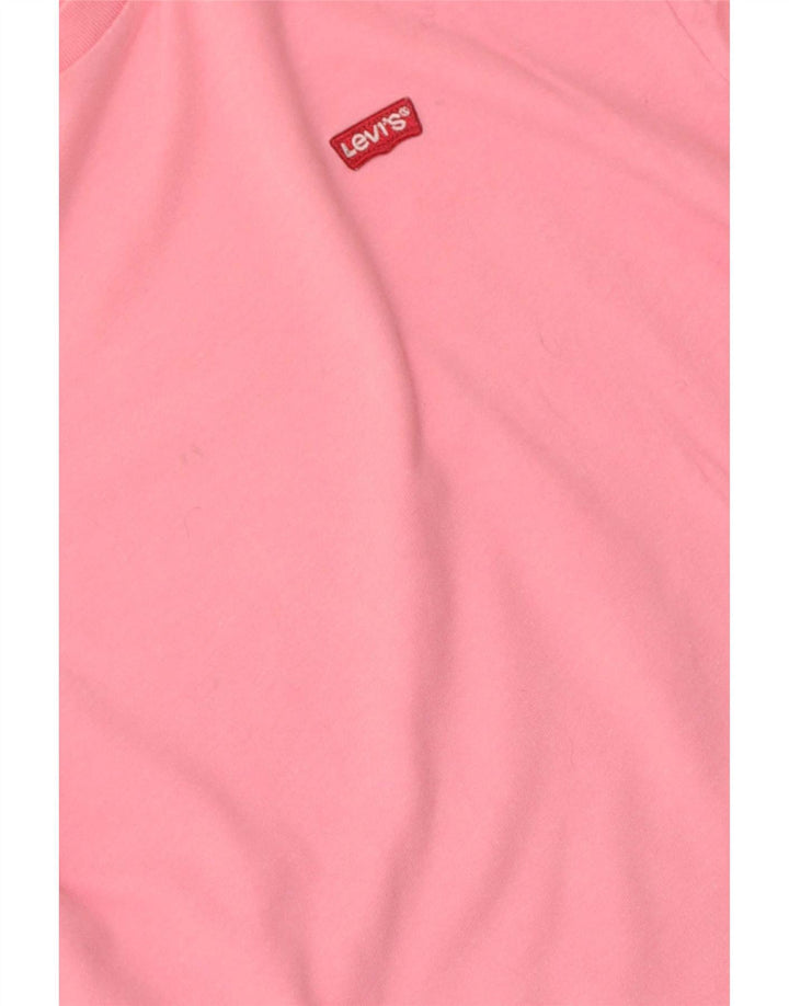 Levi's Womens T-Shirt Top UK 10 Small Pink Cotton