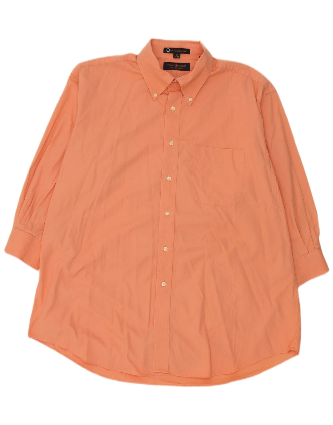 Tommy Hilfiger Herre høj skjorte str. 17 XL Orange