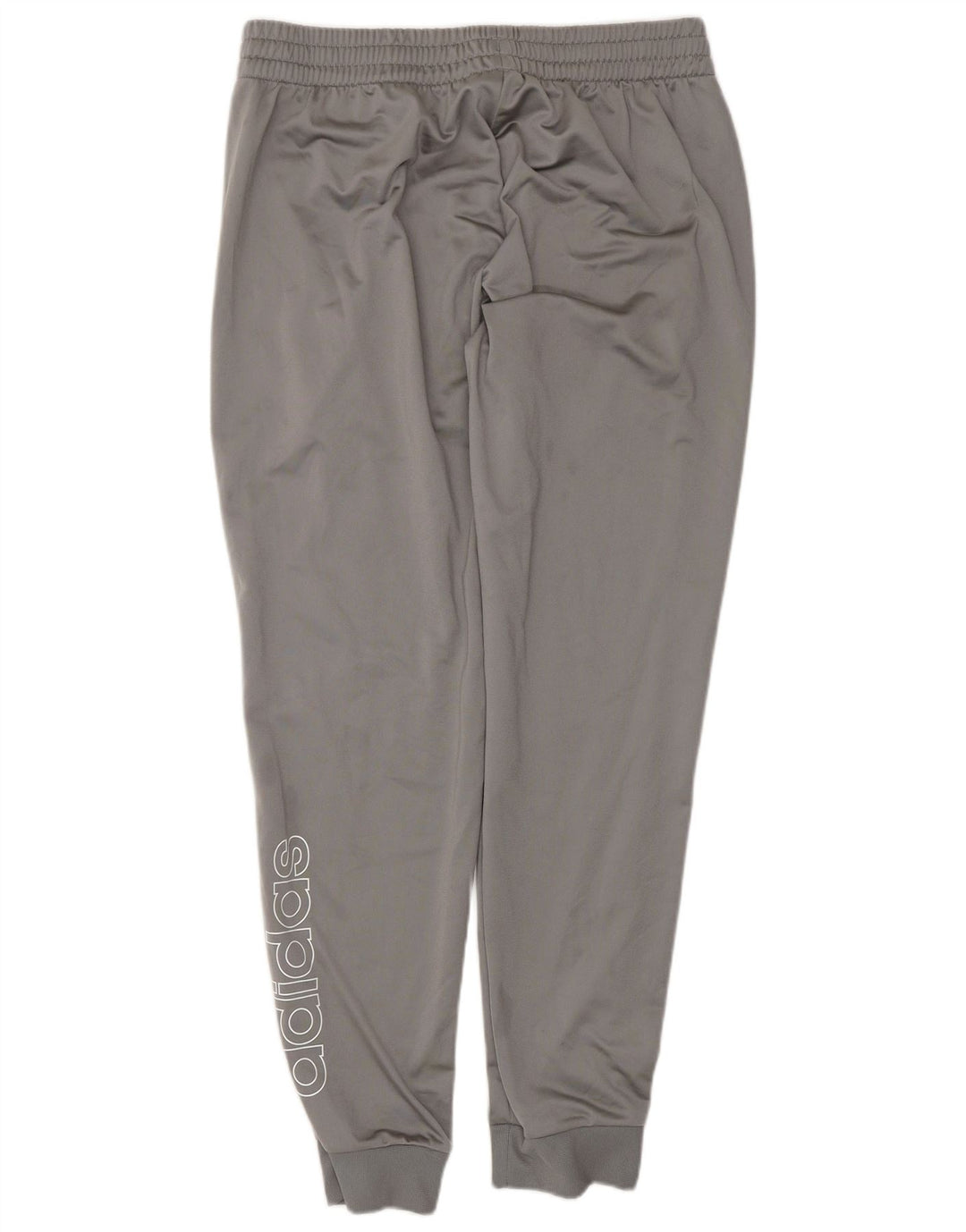 ADIDAS Mens Graphic Tracksuit Trousers Joggers Large  Grey Polyester