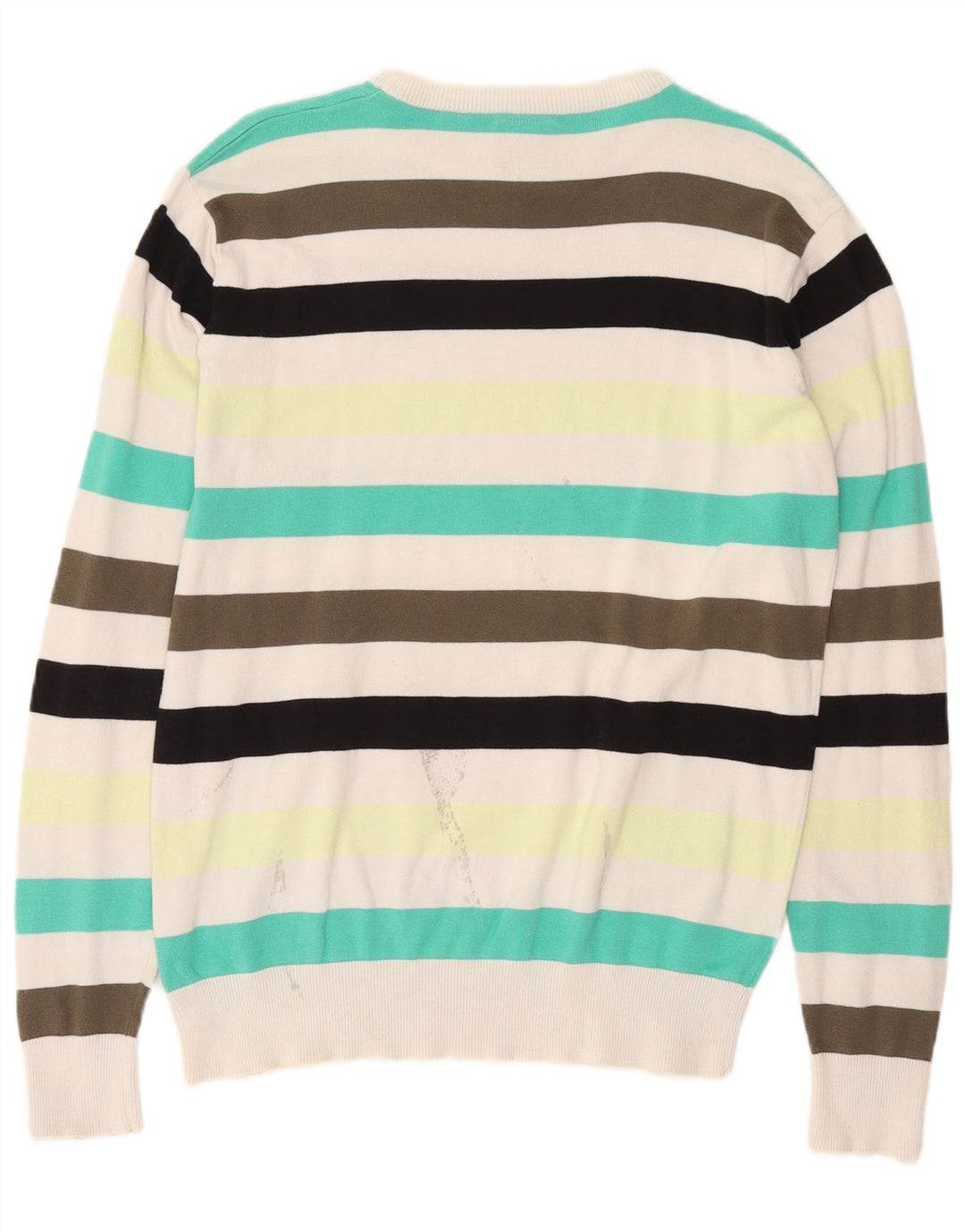 Jack & Jones herre rund hals sweater stor flerfarvet stribet