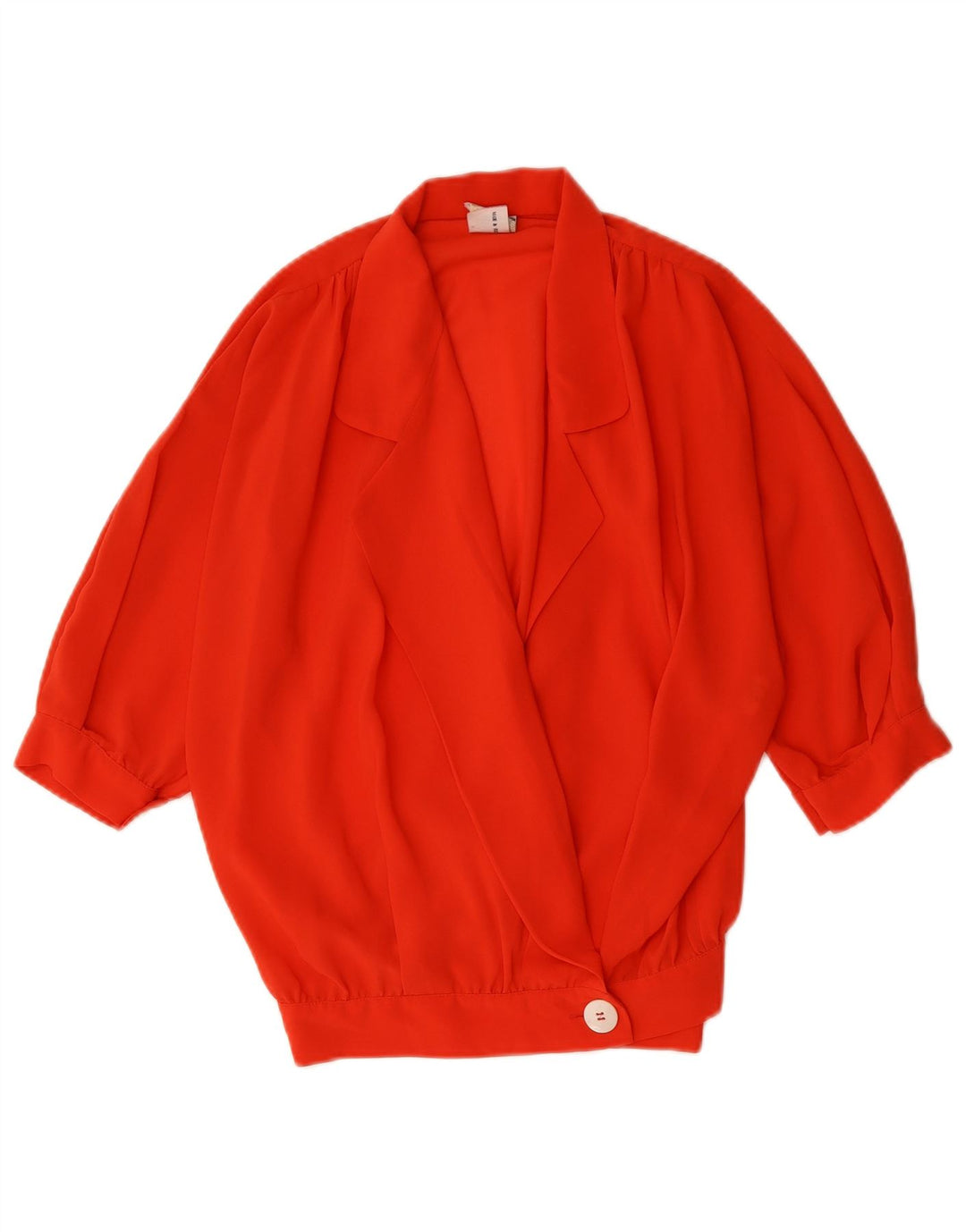 Ferre Dame 3/4-ærmet skjortebluse UK 18 XL Rød Polyester