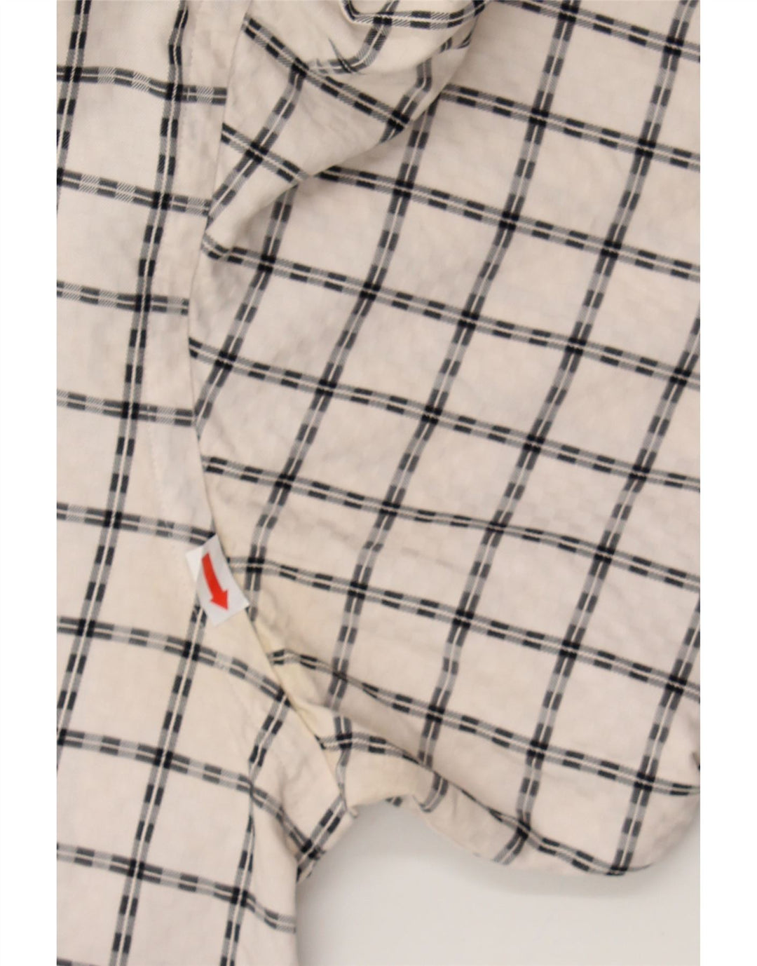 ROCCOBAROCCO Mens Shirt Size 16 1/2 Large White Check Vintage Roccobarocco and Second-Hand Roccobarocco from Messina Hembry 