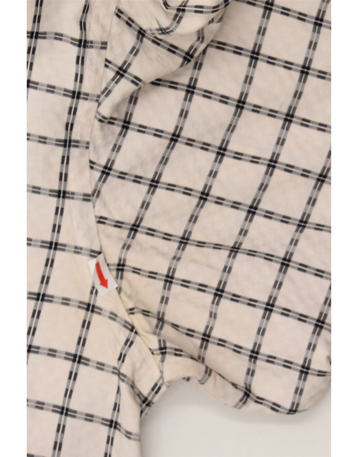 ROCCOBAROCCO Mens Shirt Size 16 1/2 Large White Check Vintage Roccobarocco and Second-Hand Roccobarocco from Messina Hembry 