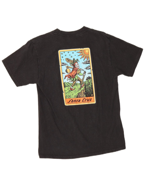 Santa Cruz Herre grafisk T-shirt Top Lille sort bomuld