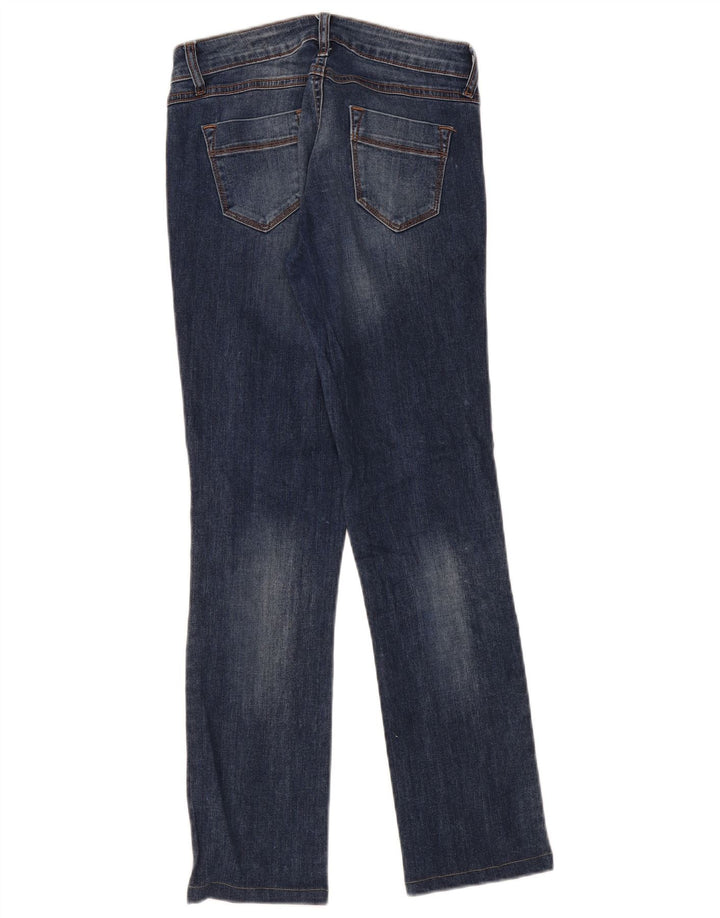 Benetton Dame Regular Fit Straight Jeans W27 L29 Blå Bomuld