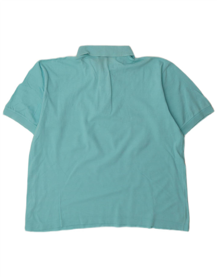 Sergio Tacchini herre poloshirt XL turkis bomuld