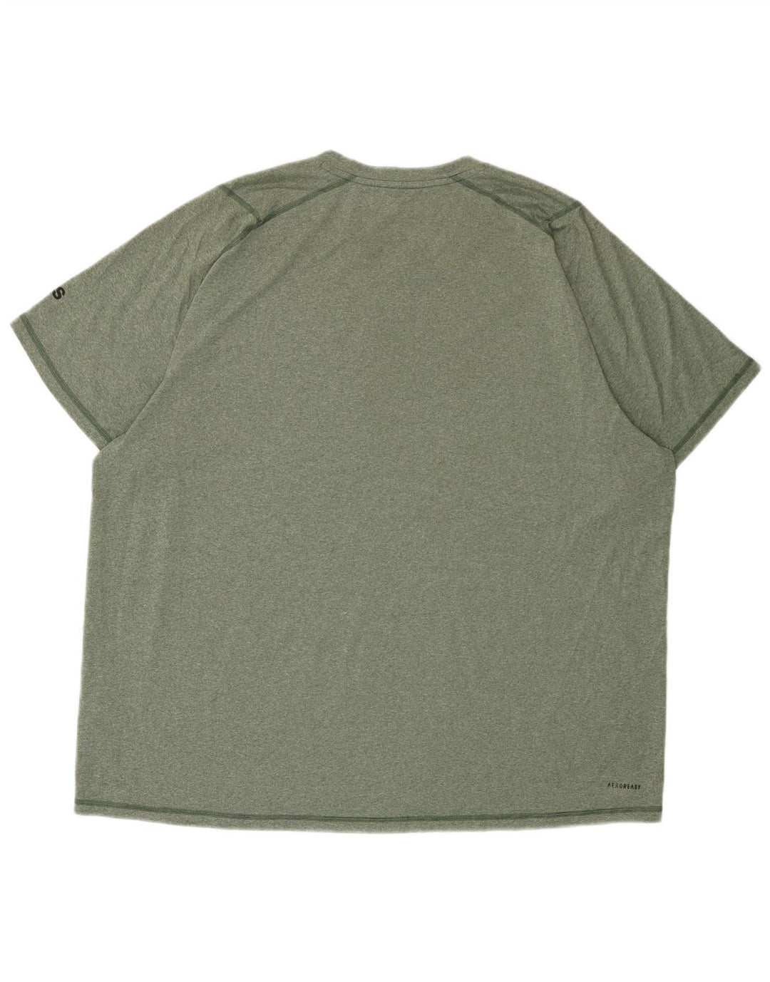 ADIDAS Aeroready T-Shirt Top 2XL Khaki Flecked Polyester