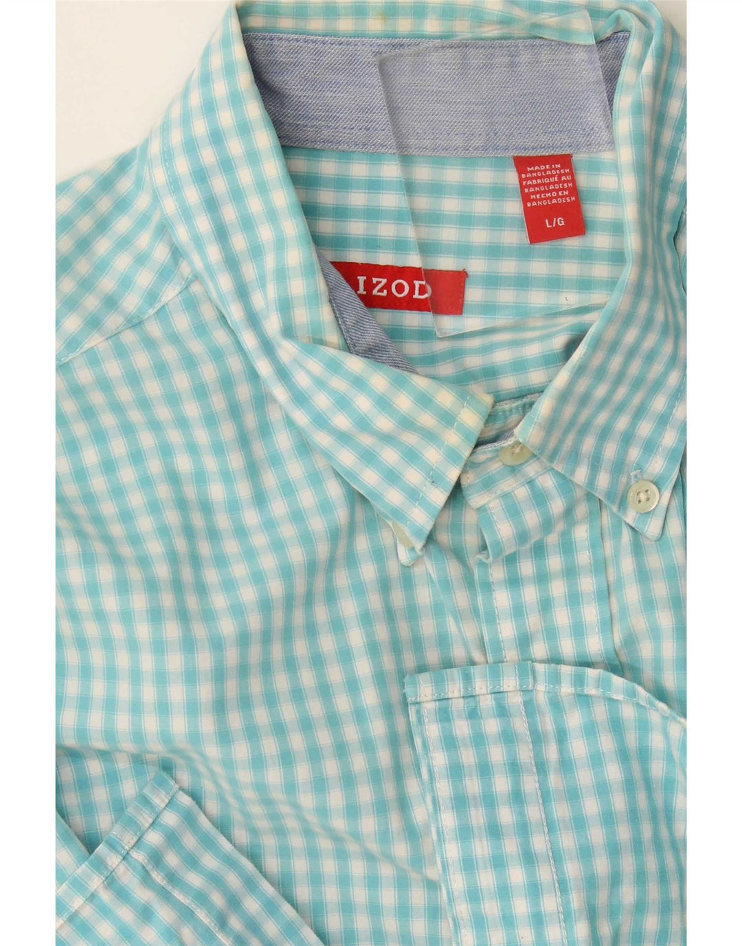 Izod Herreskjorte Stor Blå Gingham
