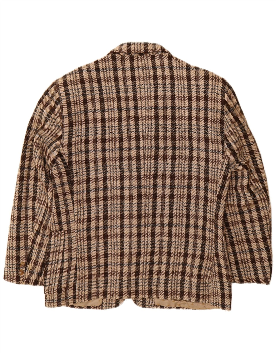 Carrera Herre 2 Button Blazer Jacket UK 38 Medium Brown Check