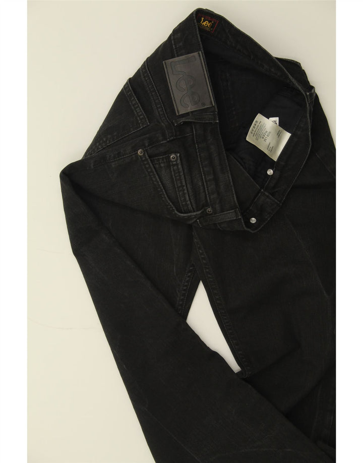 LEE Womens Rider Straight Jeans W29 L29 Black Cotton Vintage Lee and Second-Hand Lee from Messina Hembry 