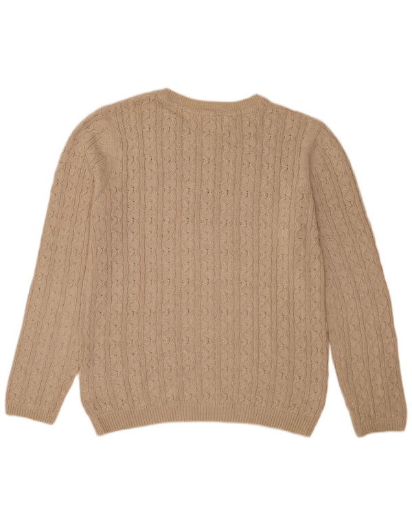 Tommy Hilfiger Herre Crew Neck Jumper Sweater Large Beige Classic