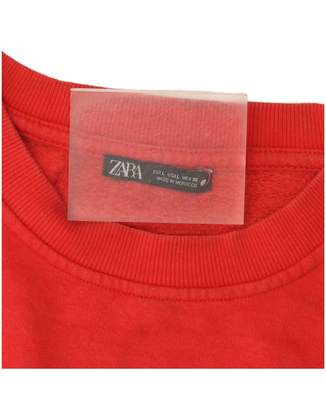 Zara Dame Sweatshirt Jumper UK 16 Large Red
