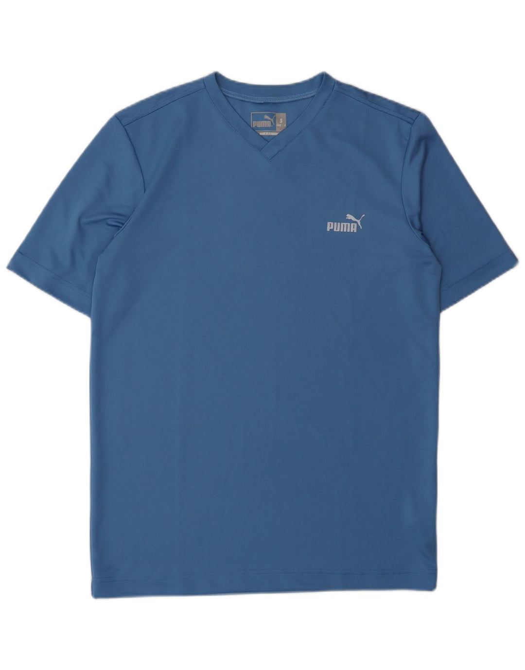 PUMA T-shirt top lille blå polyester til mænd