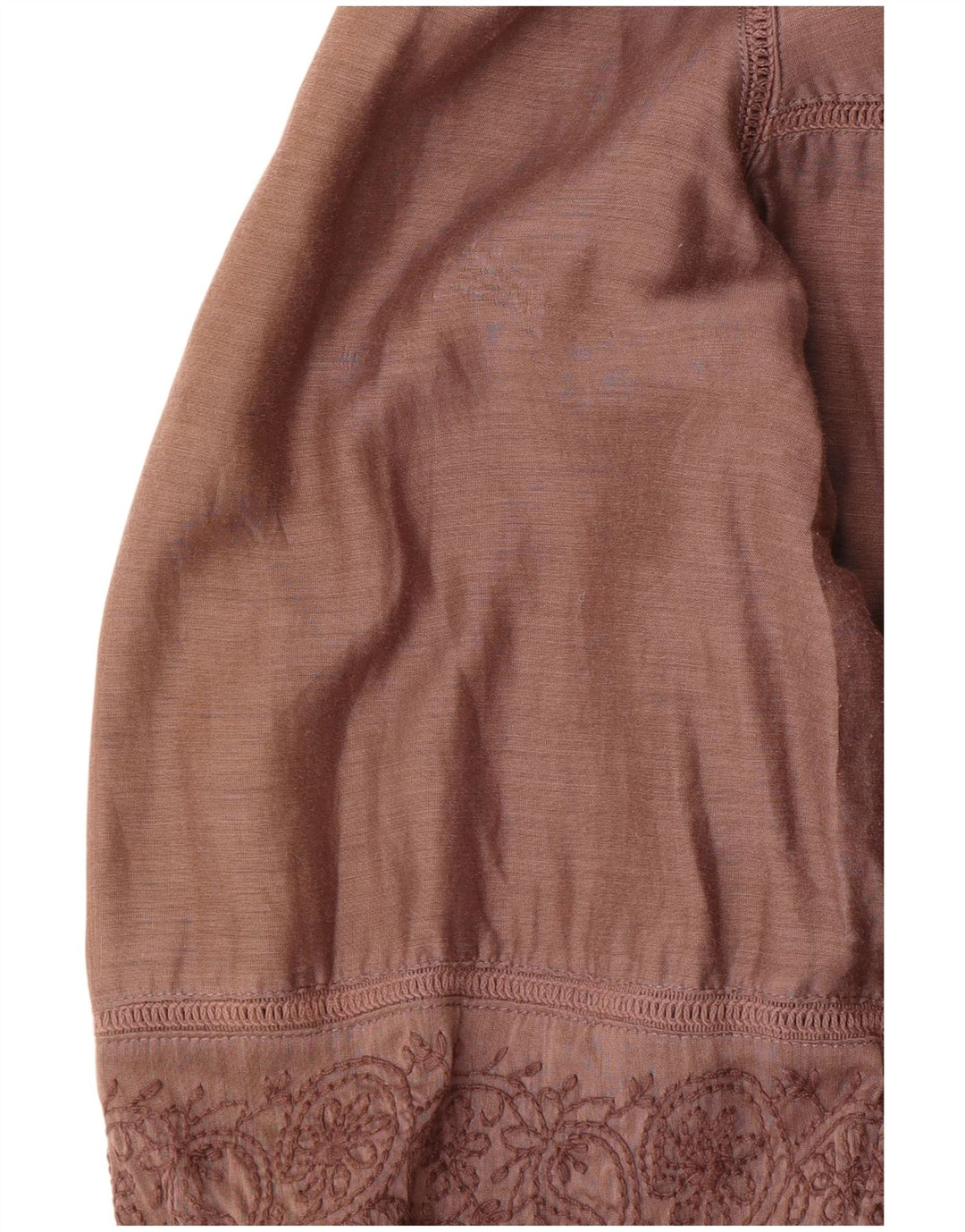 MASSIMO DUTTI Womens 3/4 Sleeve Tunic Dress EU 40 Medium Brown Cotton
