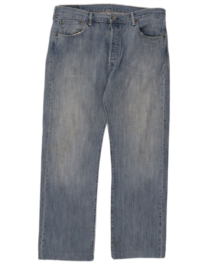 Levi's Herre 501 lige jeans W36 L34 blå bomuld