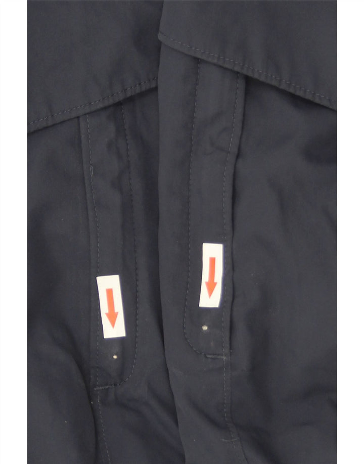 The North Face Regnfrakke med hætte til kvinder UK 14 Medium Navy Blue Polyester